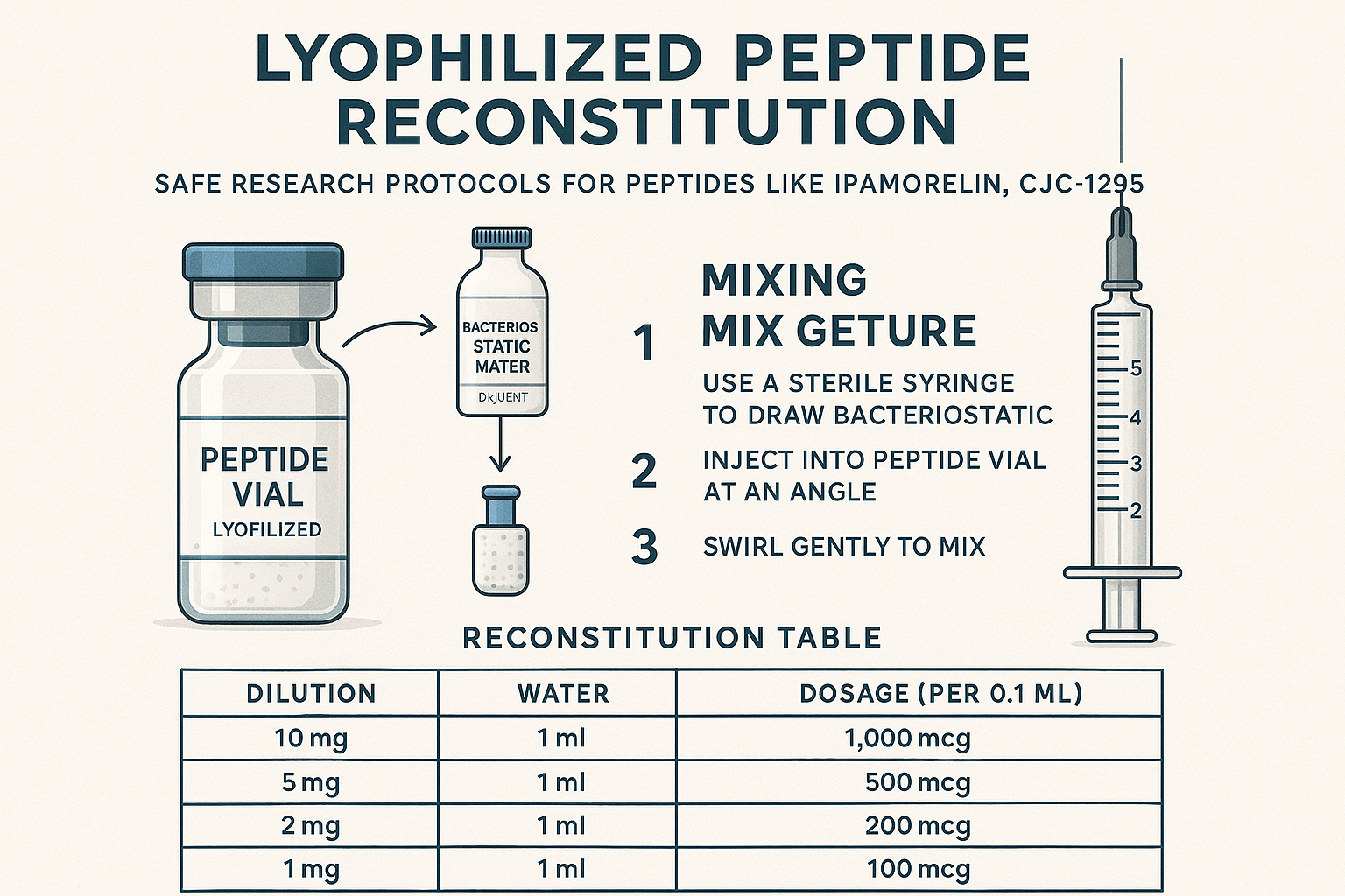 The Secret to Reconstituting Peptides Correctly